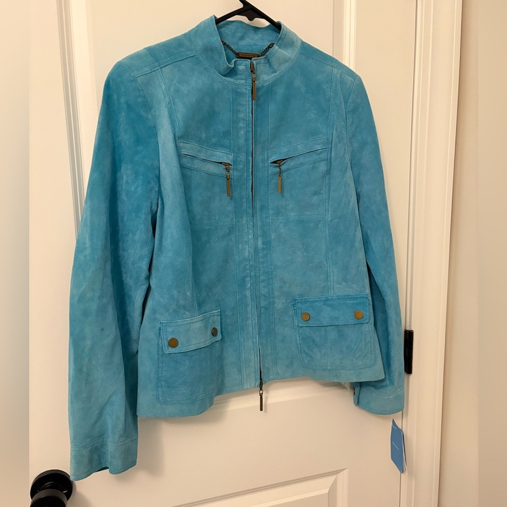 DONCASTER NWT 100% Leather Jacket Size 8.